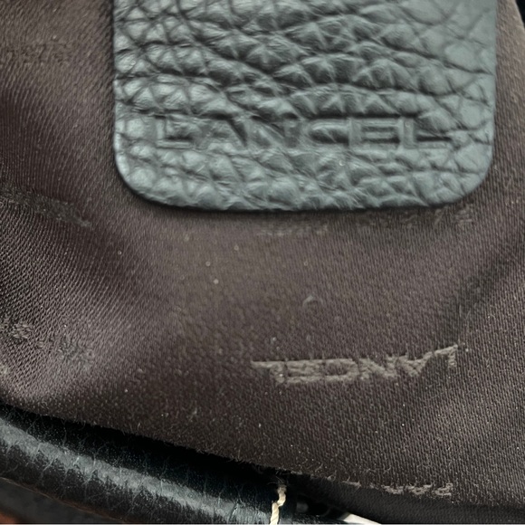 PRISTINE LANCEL CROISSANT SHOULDER BAG IN PEBBLED LEATHER NO SIGNS OF WEAR - Picture 11 of 14